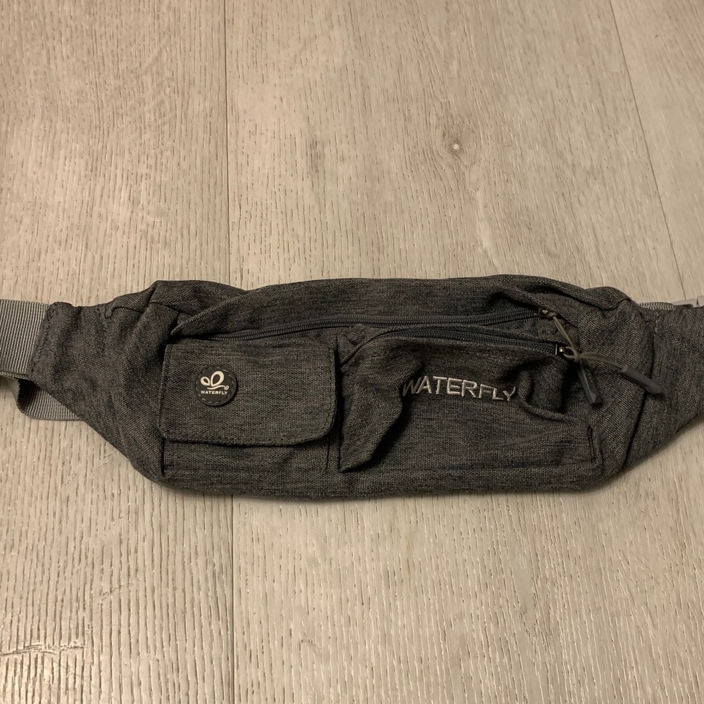 WATERFLY Utility Lightweight Water Resistant Fanny Pack for Men‎ & Women, Gray